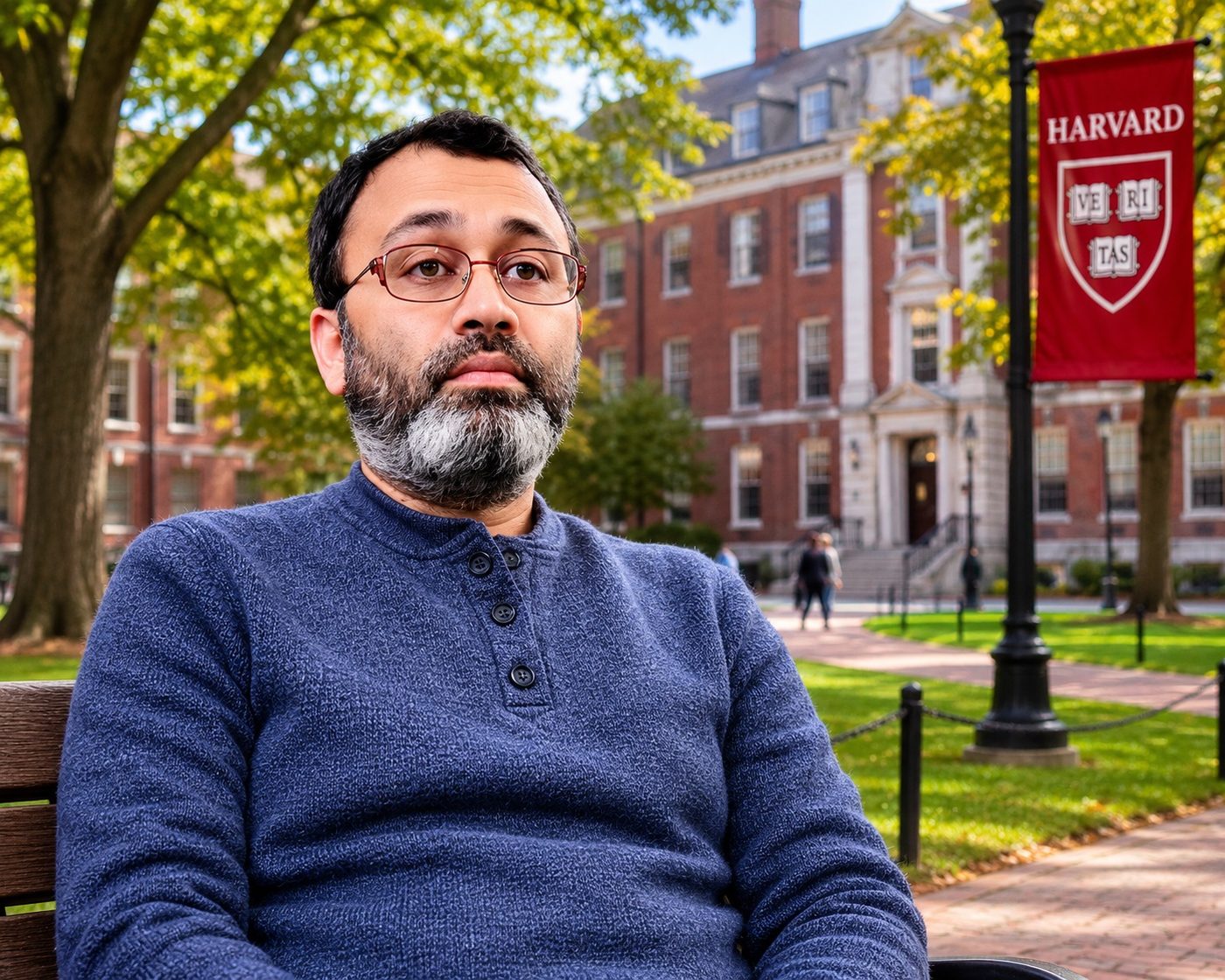 Abul Quasem Al-Amin at Harvard University campus