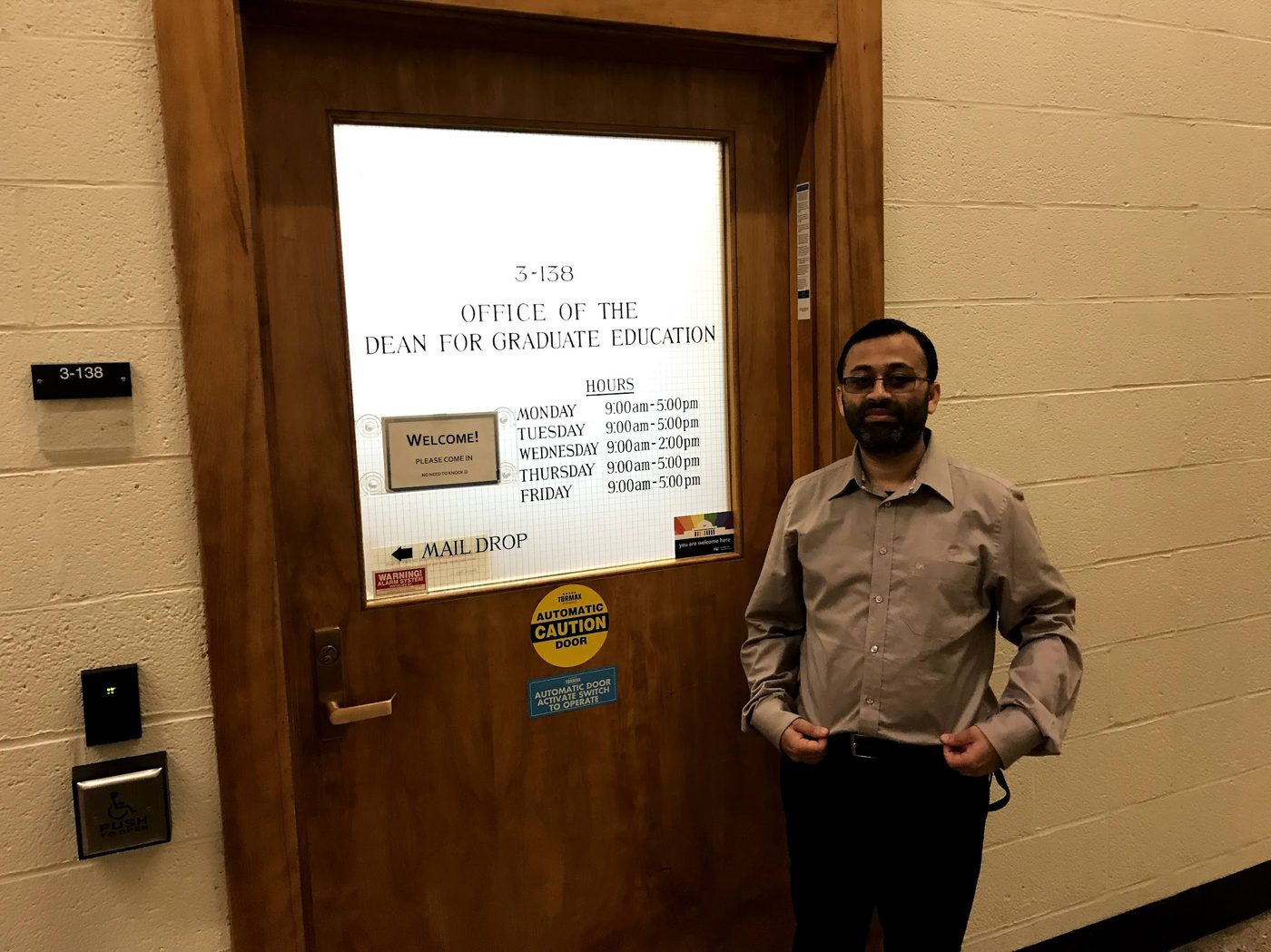Abul Quasem Al-Amin at the MIT Office of the Dean for Graduate Education