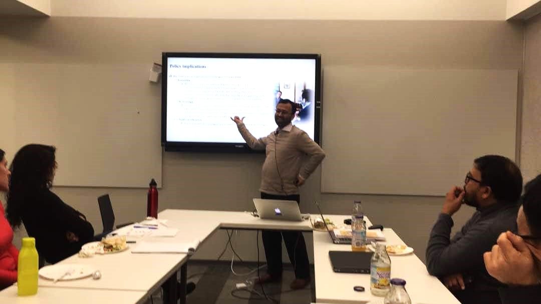 Abul Quasem Al-Amin presenting at an MIT seminar