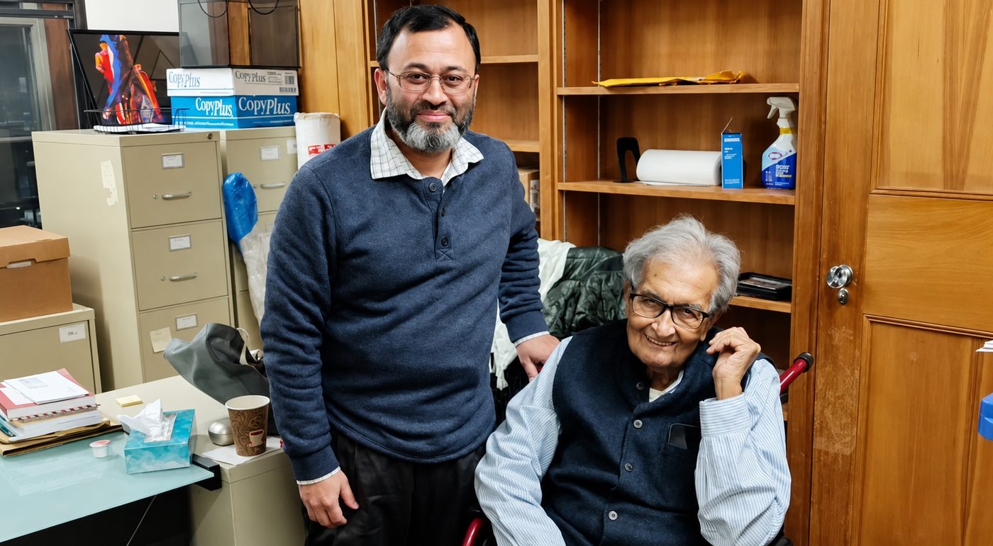 Abul Quasem Al-Amin with Amartya Sen